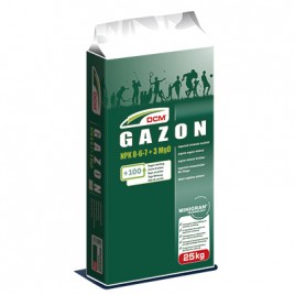 Adob orgànic DCM GAZON lawn 8-6-7 + 3 Mgo 25 KG 
