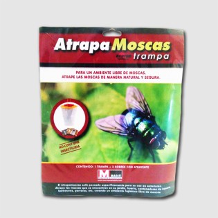 Trampa Red-Top grande mosca doméstica (+3 atrayentes)