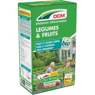 Abono DCM HUERTO Y FRUTALES (6-3-12+ bacilius) 1.5 kg 